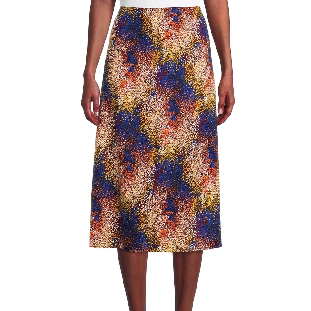 Multicolor Midi Skirt